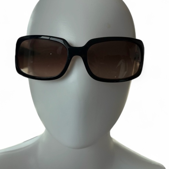 Coach Y2K Sunglasses – Brown Rectangular Frame with Logo Sides - Picture 6 of 7